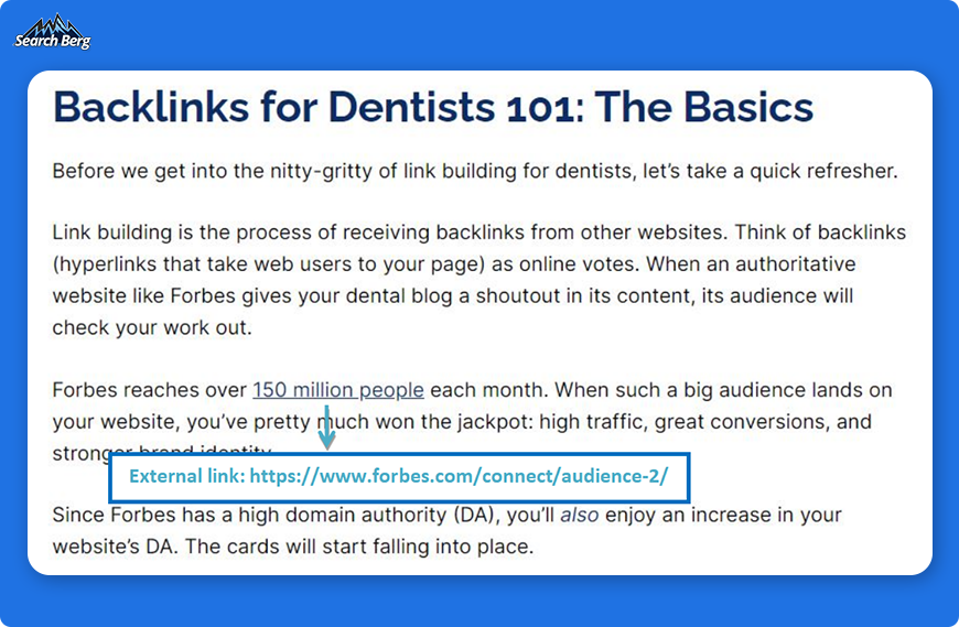 A Global-marketing Inc. blog externally hyperlinking to a Forbes webpage